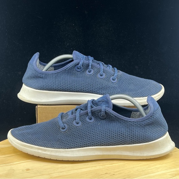 Allbirds Tree Runners TR Navy Blue Comfort Lace-Up Sneaker Shoes Men's US 12 - Picture 1 of 9